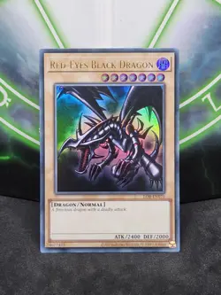 Yugioh Red-Eyes Black Dragon LOB-EN070 Ultra Rare 25th Anniversary NM - Image 1