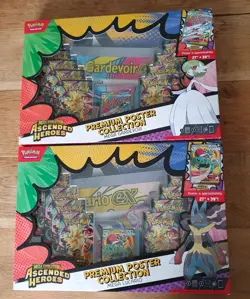 Pokemon TCG Ascended Heroes Premium Poster Collection Gardevoir and Lucario NEW - Image 1