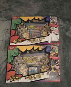Pokemon Ascended Heroes Premium Poster Collection Mega Lucario and gardevoir EX - Image 1