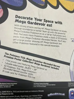Pokemon Ascended Heroes Gardevoir Premium Poster Collection | New & Sealed - Image 3