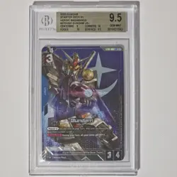 BGS GEM MINT 9.5 Gundam Card Game Gundam RX-78-2 ST01-001 LR+ Alternate Art - Image 1