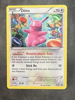 Pokemon TCG Ditto Black Star Promo XY40 2013 LP Holo Card - Image 1