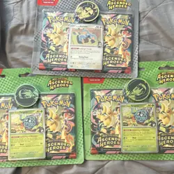 Pokemon Ascended Heroes Kit 3-Pack Promo Komala Tangela Cards English - Image 1