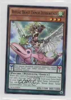 Ritual Beast Tamer Zefrawendi Unlimited YuGiOh Crossed Souls Base Set - Image 1