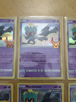 Pokemon Marshadow Trick Or Trade Holo Rare Card 080/203 NM LOT of 6 - Image 3
