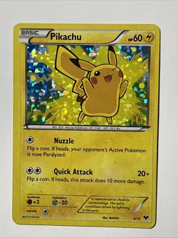 Pikachu 5/12 Holo Promo McDonald's Collection 2013 Pokemon TCG Card - Image 1