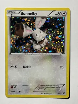 Bunnelby 10/12 - McDonald’s Promo - Pokemon Card - Image 1