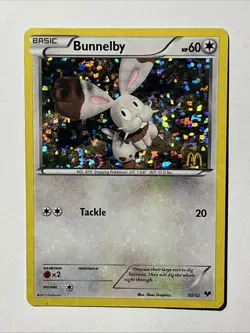 Bunnelby 10/12 - McDonald’s Promo - Pokemon Card - Image 2