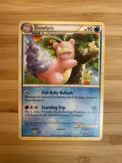 Pokemon Card HeartGold SoulSilver Undaunted 38/90 Slowbro - Image 1