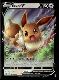 SWSH: Sword & Shield Promo Cards #SWSH065 Eevee V - Image 1