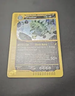 Pokemon Card-Tyranitar-29/165-Expedition- Holo-ENG-LP-Swirl - Image 4