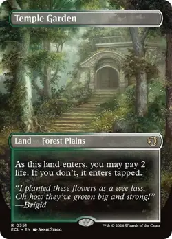 Temple Garden (Borderless) Lorwyn Eclipsed Regular NM - Image 1