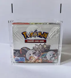 Pokemon-Obsidian Flames Booster Box 36 Packs Factory Sealed & New Acrylic Case - Image 1