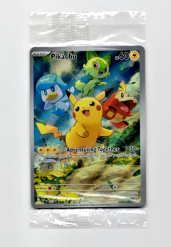 *Sealed* Pokemon Scarlett Violet Paldea Evolved PIKACHU 027 Promo Card MINT-NM - Image 1