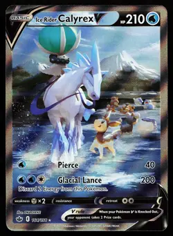 Ice Rider Calyrex V 164/198 Alternate Full Art Chilling Reign Pokemon Card - Image 1