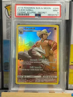 Excadrill 246/236 Secret Cosmic Eclipse Pokemon PSA 9 - Image 1