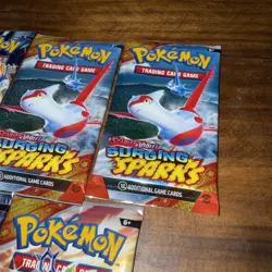 POKEMON SCARLET & VIOLET LOT (5) BOOSTER PACKS SURGING SPARKS - Image 5