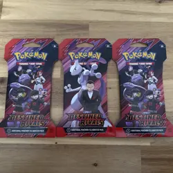 Lot Of 3 Pokemon TCG Scarlet & Violet Destined Rivals BRAND NEW Booster Packs - Image 1
