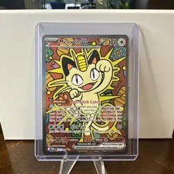 Pokemon Meowth ex Full Art Holo SIR 121/088 Perfect Order Set - Image 1