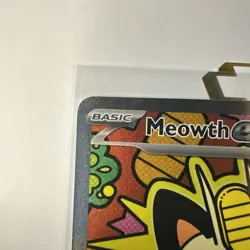Pokemon Meowth ex Full Art Holo SIR 121/088 Perfect Order Set - Image 3