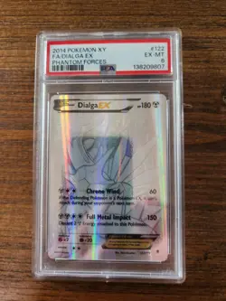 Pokemon TCG Dialga EX Full Art 122/119 Secret Rare PSA 6 - Image 1