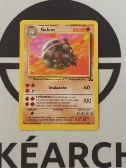 Pokemon Karte Geowaz 36/62 Fossil Set Pokemon Original TCG 1999 Vintage Golem - Image 1