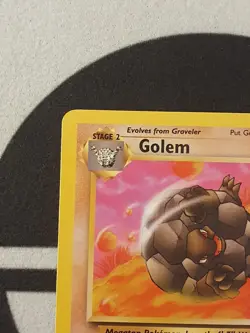 Pokemon Karte Geowaz 36/62 Fossil Set Pokemon Original TCG 1999 Vintage Golem - Image 3