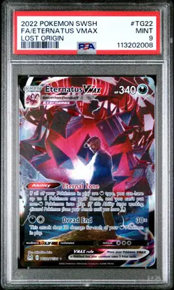 2022 Pokemon Eternatus VMAX - Lost Origin - TG22/TG30 - PSA 9 MINT - Image 2