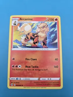Pokemon TCG Arcanine Fusion Strike 033/264 Regular Rare LP - Image 1