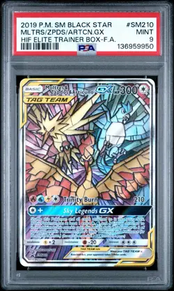 2019 POKEMON SM BLACK STAR PROMO #SM210 MLTRS/ZPDS/ARTCN.GX HIF ETB-F.A. PSA 9 - Image 1