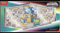Pokemon Prismatic Evolutions Lucario ex & Tyranitar ex Premium Collection Box - Image 1