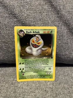 Team Rocket Dark Arbok Holo 2/82 WOTC Pokemon TCG - Image 1