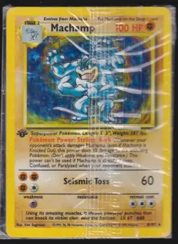 1999 Base Set Sealed Machamp Stage 2/Rare Holo #8 - Image 1