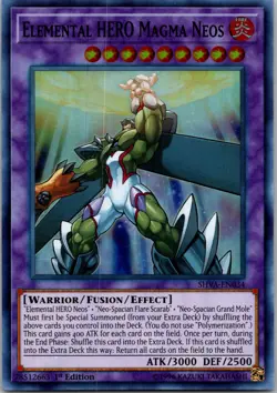 Yugioh Elemental HERO Magma Neos SHVA-EN034 1st Edition Super Rare NM - Image 1