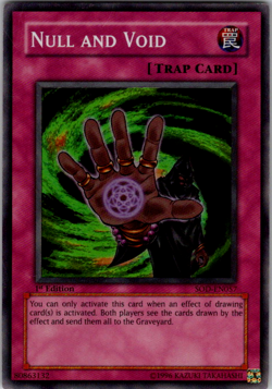Yugioh Null and Void SOD-EN057 Super Rare Foil 1st Edition - Image 1