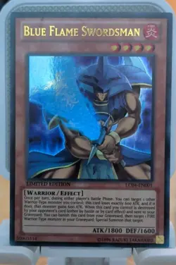 YUGIOH BLUE FLAME SWORDSMAN LC04-EN001 ULTRA LIMITED ED NM - Image 1