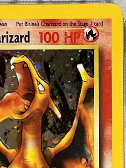 CGC 10 Blaine's Charizard 2000 Pokemon Gym Challenge ERROR Fighting 4001 - Image 4