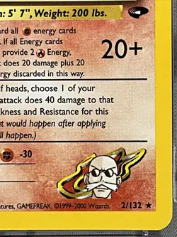 CGC 10 Blaine's Charizard 2000 Pokemon Gym Challenge ERROR Fighting 4001 - Image 5