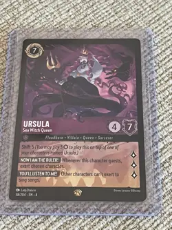 Disney Lorcana TCG - Ursula - Sea Witch Queen 58/204 Legendary - Image 1