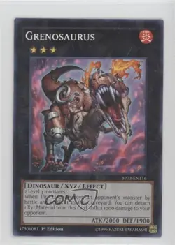 Grenosaurus 1st Ed. Shatterfoil Rares YuGiOh Battle Pack 3: Monster League - Image 1