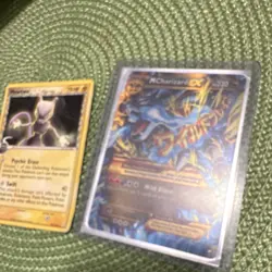 Pokemon TCG Card Lot 2x Mewtwo, MCharizard EX Regular, Holo - Image 1