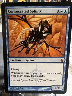 Consecrated Sphinx Mirrodin Besieged Regular Card, MTG - Image 1