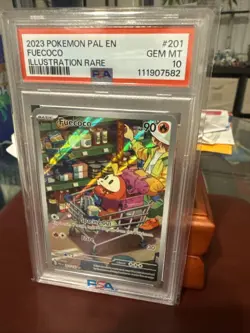 Pokemon TCG Fuecoco Full Art Holo Card Paldea Evolved Illustration, Rare 201/193 - Image 3