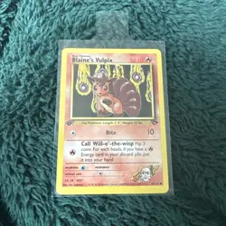 Pokemon Card - Blaine's Vulpix Gym Challenge 66/132 Common 1st Edition NM - Image 1
