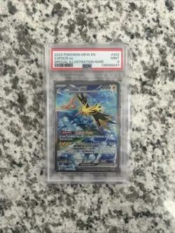 Pokemon TCG Zapdos EX Special Illustration Rare Card #202/165 S&V 151 PSA 9 Mint - Image 1