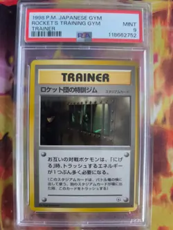 Pokemon Card Rockets Trainer Gym Scyther Stadium Japanese Gym heroes 1998 PSA 9 - Image 2