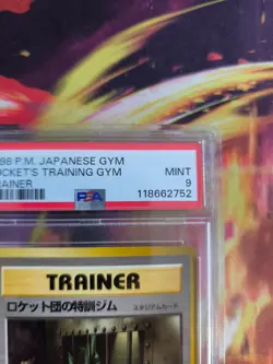 Pokemon Card Rockets Trainer Gym Scyther Stadium Japanese Gym heroes 1998 PSA 9 - Image 4