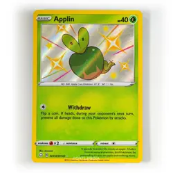 Pokemon - Applin - SV012/SV122 - SWSH Shining Fates - Shiny Vault Card - Image 1