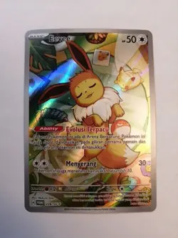 EEVEE 228/SV-P FULL ART HOLO PROMO CARD POKEMON TCG INDONESIA - Image 1