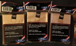 Golden BCW Card Sleeves Protectors 150x CCG/TCG New for MTG Pokemon TCG Yugioh - Image 2